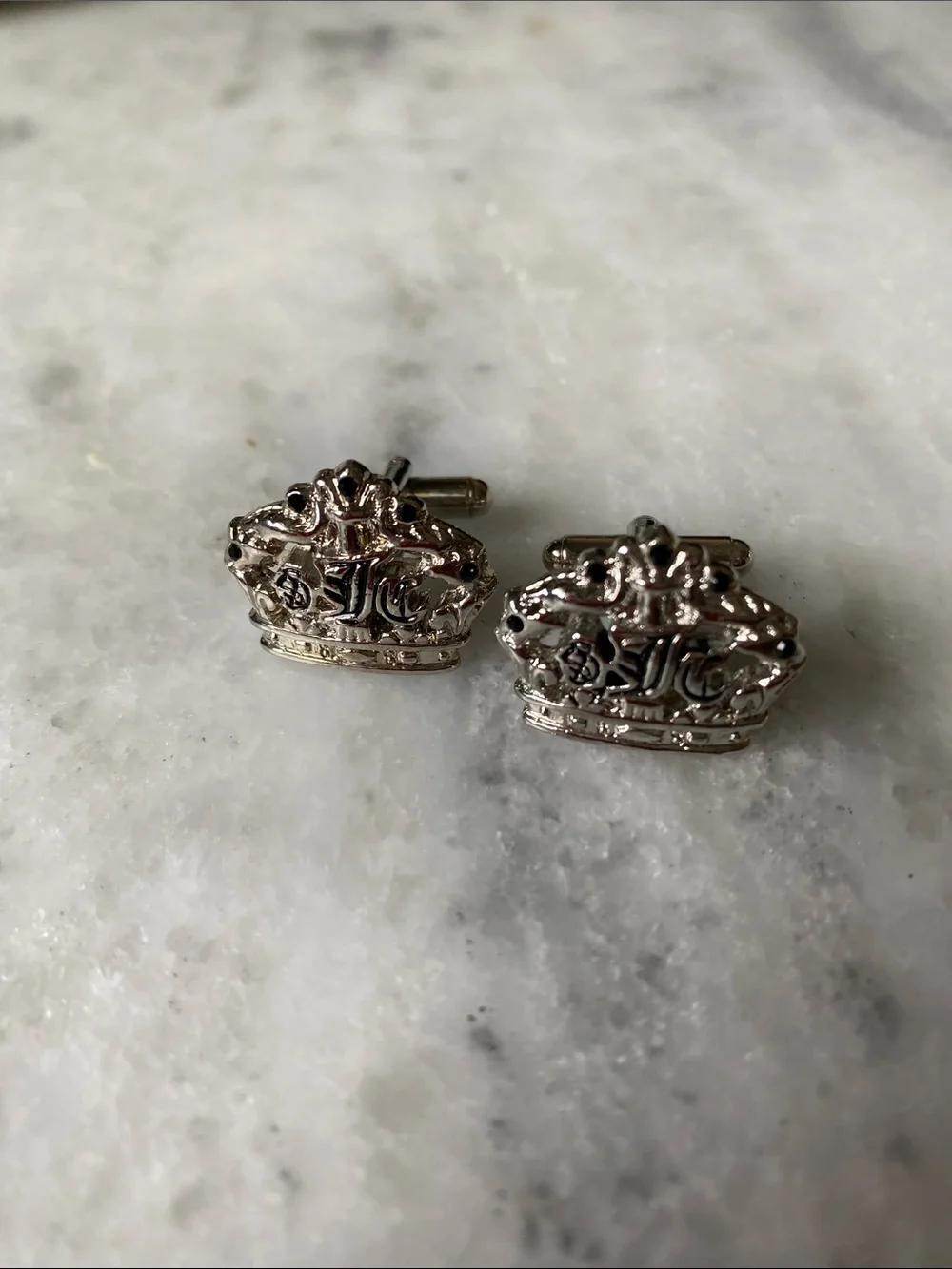 Juicy Couture Silver Crown Cufflinks